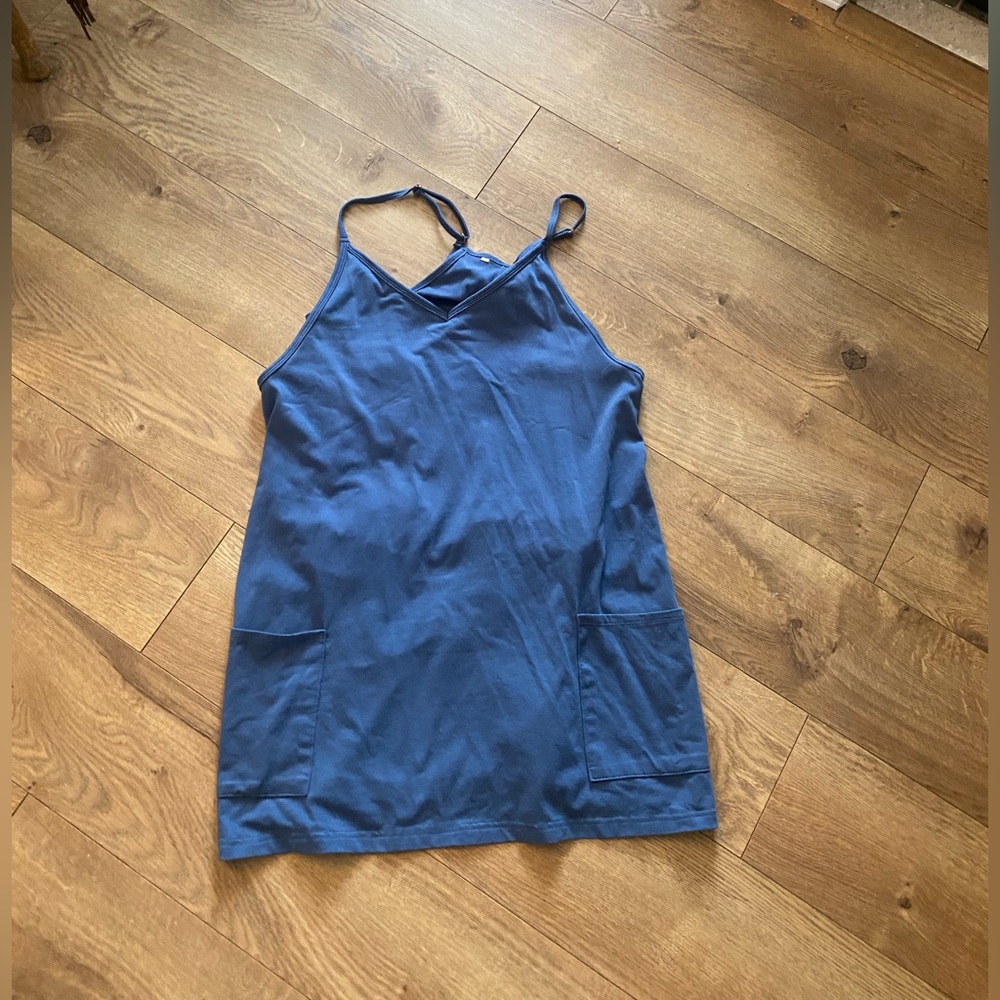 Blue Sleeveless Active Wear Dress